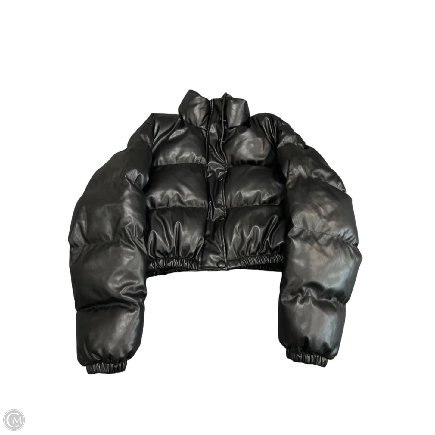 Jacket Puffer & Quilted By Olivaceous In Black, Size: M