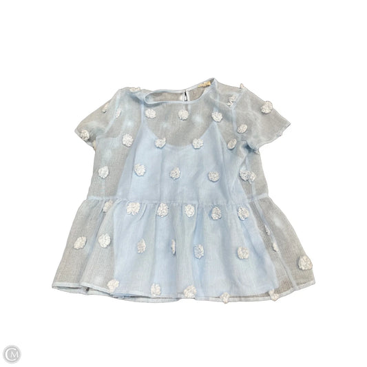 Top Short Sleeve By Entro In Blue, Size: L