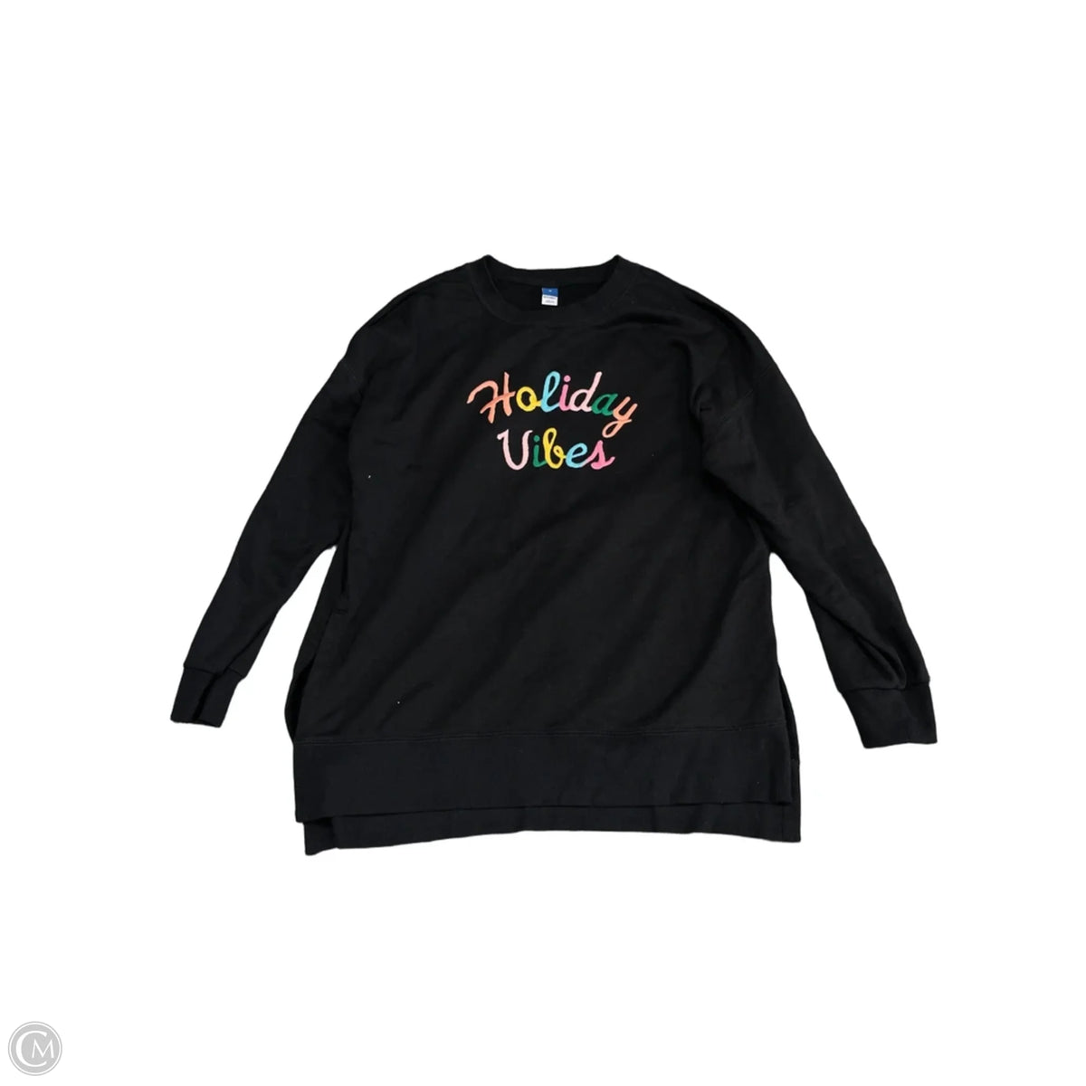 Sweatshirt Crewneck By Old Navy In Black, Size: M
