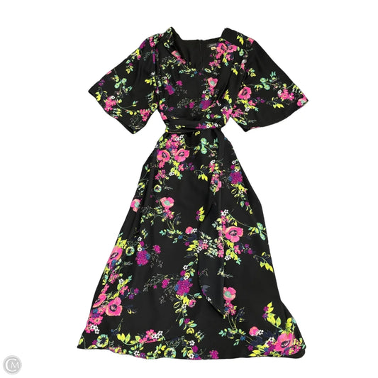 Dress Casual Midi By Tahari By Arthur Levine In Floral Print, Size: 14