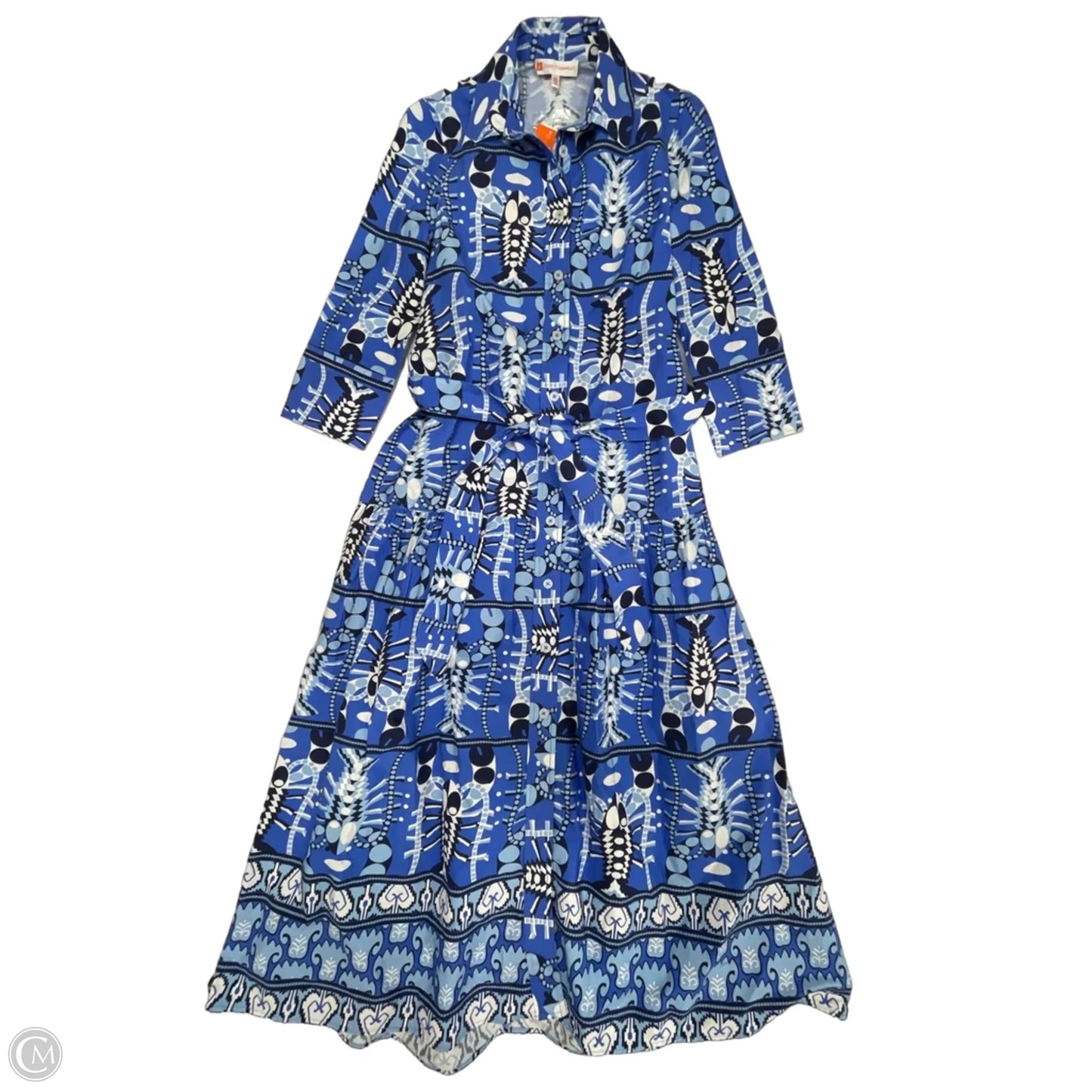 Dress Casual Maxi By Jude Connally In Blue & White, Size: Xs