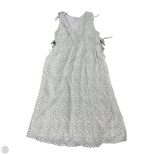 Dress Casual Midi By Rails In Green & White, Size: M