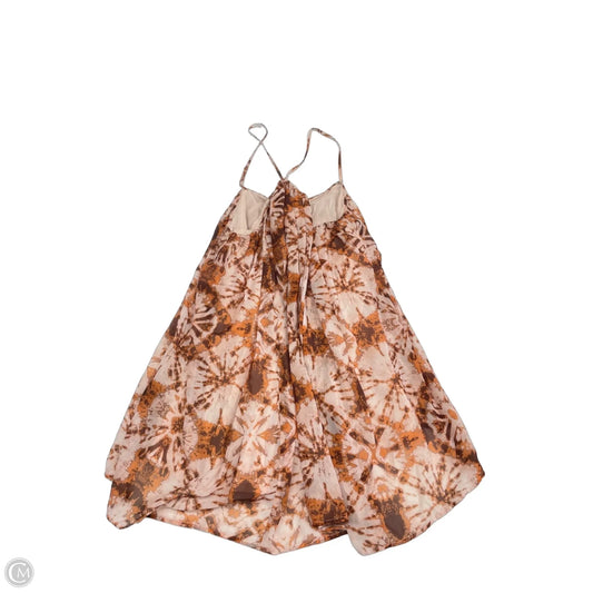Tunic Sleeveless By Let Me Be In Brown & Orange, Size: M