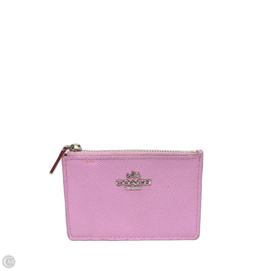 Coin Purse Designer By Coach, Size: Small