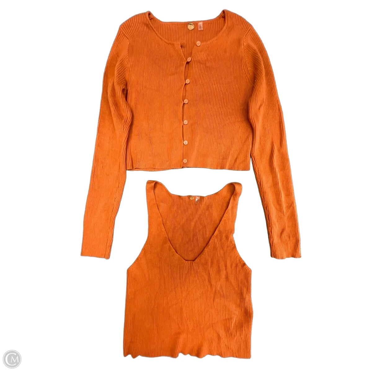 Top 2pc Sleeveless By Free People In Orange, Size: L