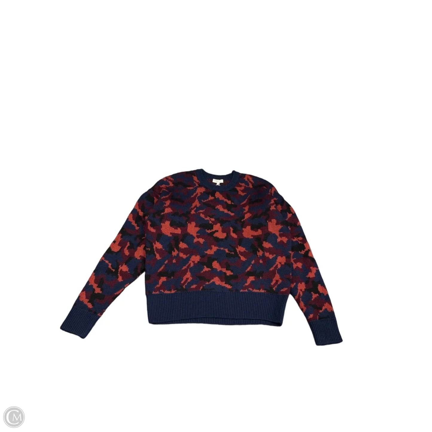 Sweater By Joie In Blue & Orange, Size: M