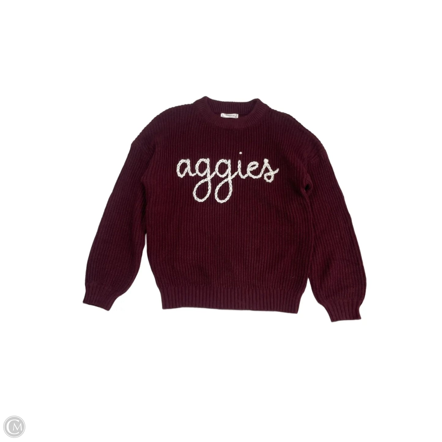 Sweater By Cme In Maroon, Size: S