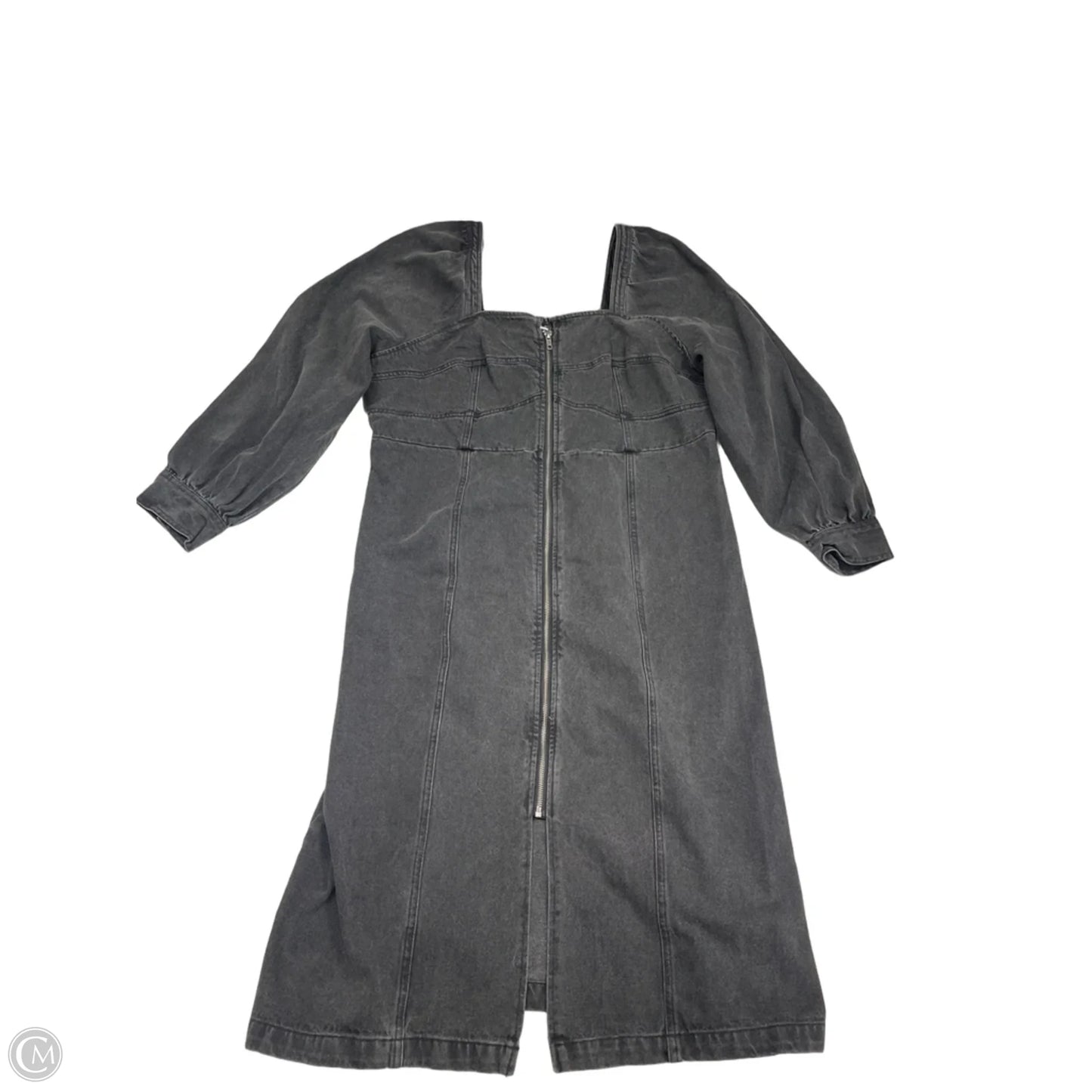 Dress Casual Midi By Future Collective In Grey Denim, Size: 16