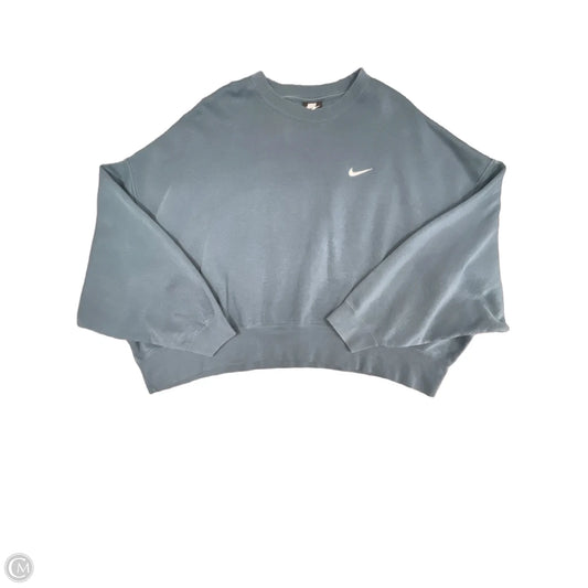 Sweatshirt Crewneck By Nike Apparel In Blue, Size: Xxl
