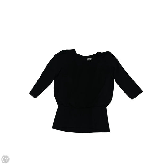 Blouse 3/4 Sleeve By Cabi In Black, Size: Xs