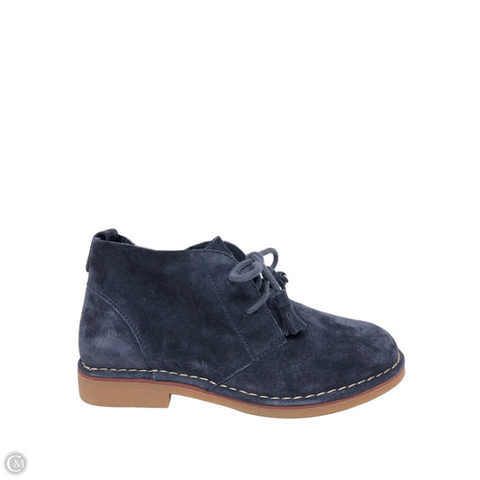 Boots Leather By Hush Puppies In Navy, Size: 7.5
