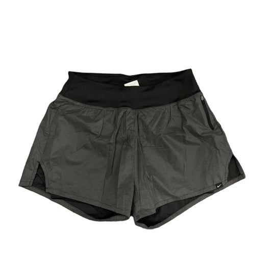 Athletic Shorts By Nike In Black & Grey, Size: L