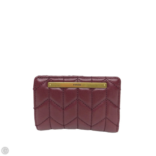 Wallet Leather By Fossil, Size: Small