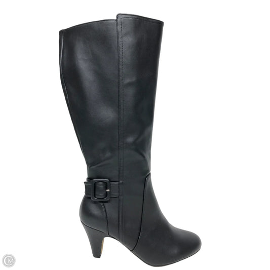 Boots Knee Heels By Bella Vita In Black, Size: 10