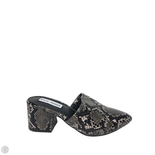 Shoes Heels Block By Steve Madden In Snakeskin Print, Size: 5