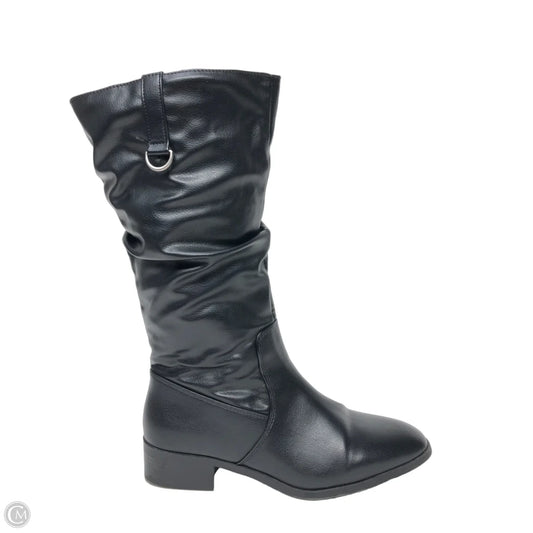 Boots Mid-calf Heels By St Johns Bay In Black, Size: 11