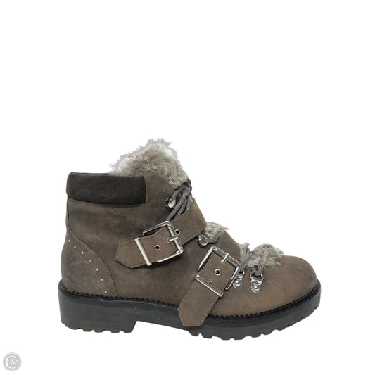 Boots Ankle Flats By Gianni Bini In Brown, Size: 8