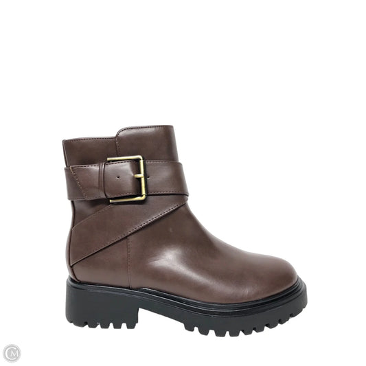 Boots Ankle Flats By Unisa In Brown, Size: 5.5