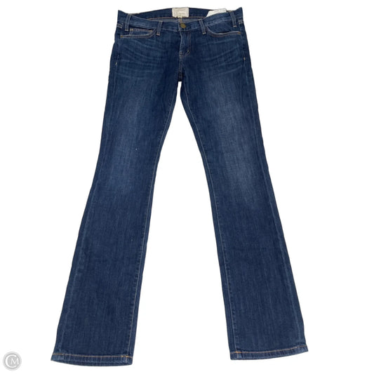 Jeans Straight By Current/elliott In Blue Denim, Size: 10