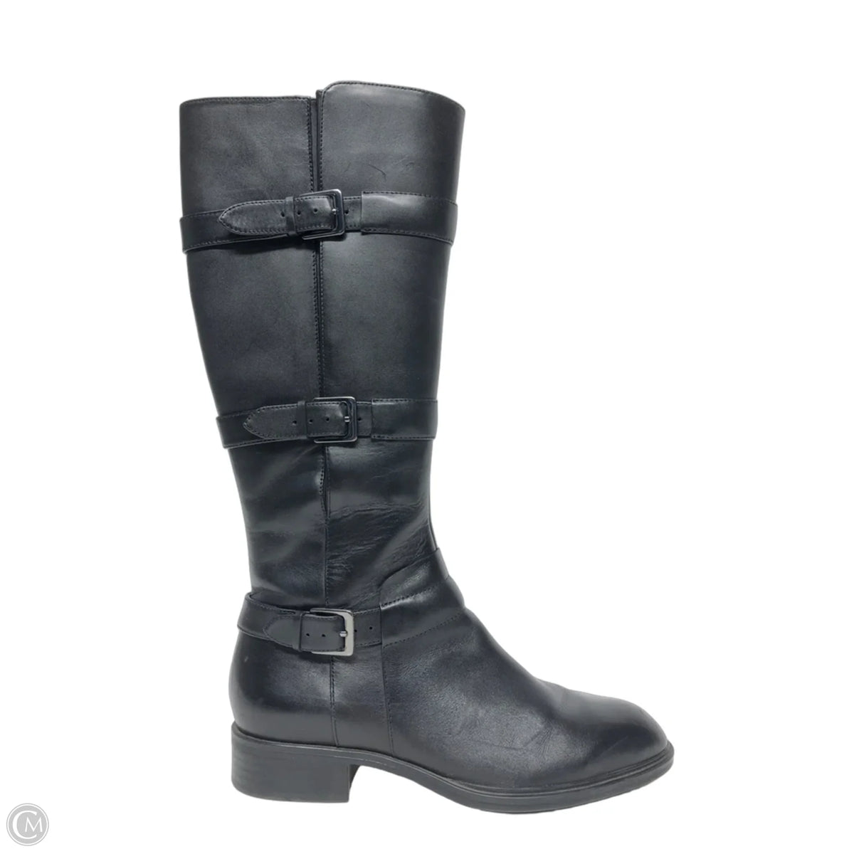 Boots Knee Flats By Ecco In Black, Size: 8.5