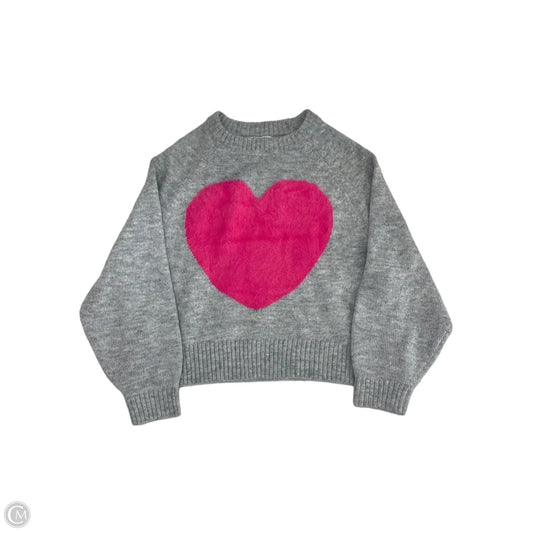 Sweater By Old Navy In Grey & Pink, Size: M