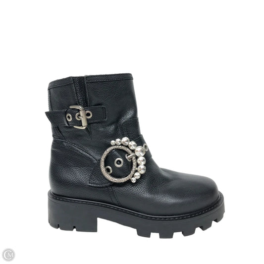 Boots Ankle Heels By Karl Lagerfeld In Black, Size: 6