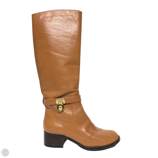 Boots Knee Heels By Michael By Michael Kors In Brown, Size: 5.5