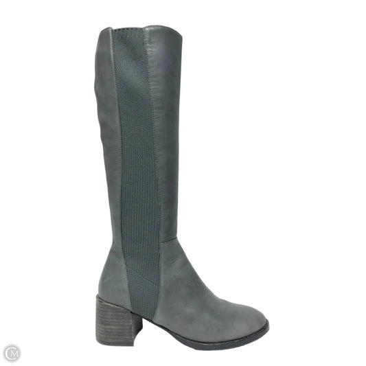 Boots Mid-calf Heels By Eileen Fisher In Grey, Size: 5.5