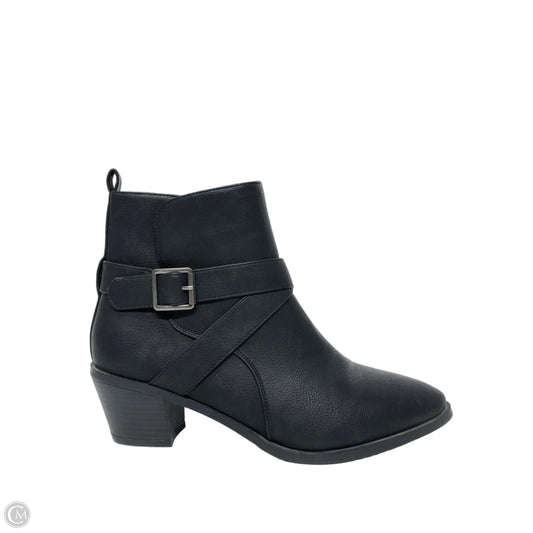 Boots Ankle Heels By Maurices In Black, Size: 9