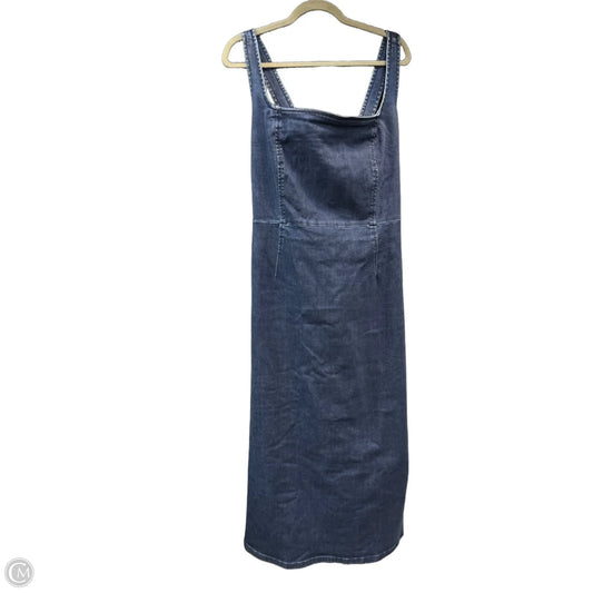 Dress Casual Midi By Gap In Blue Denim, Size: Xxl