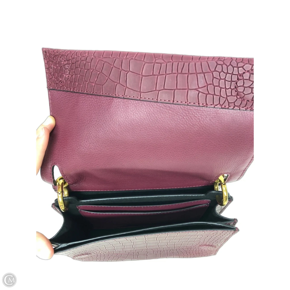 Handbag Leather By Etienne Aigner, Size: Small