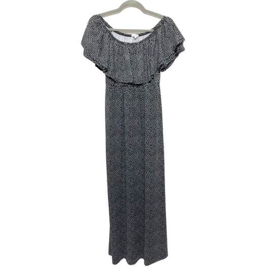 Black & White Dress Casual Maxi Mary Square, Size S