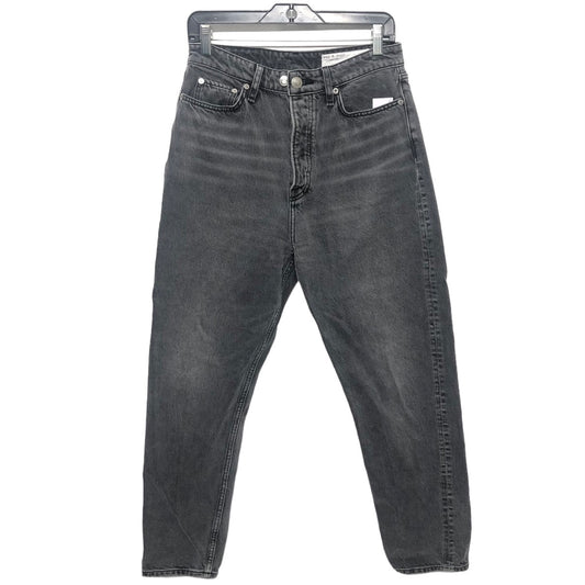 Black Denim Jeans Straight Rag & Bones Jeans, Size 6