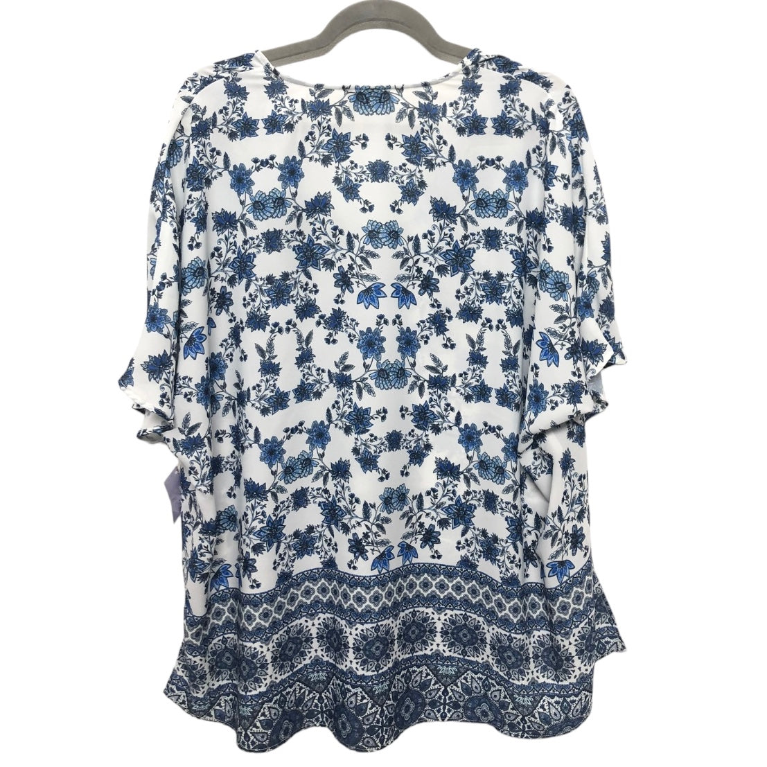 Blue & White Top Short Sleeve Show Me Your Mumu, Size S