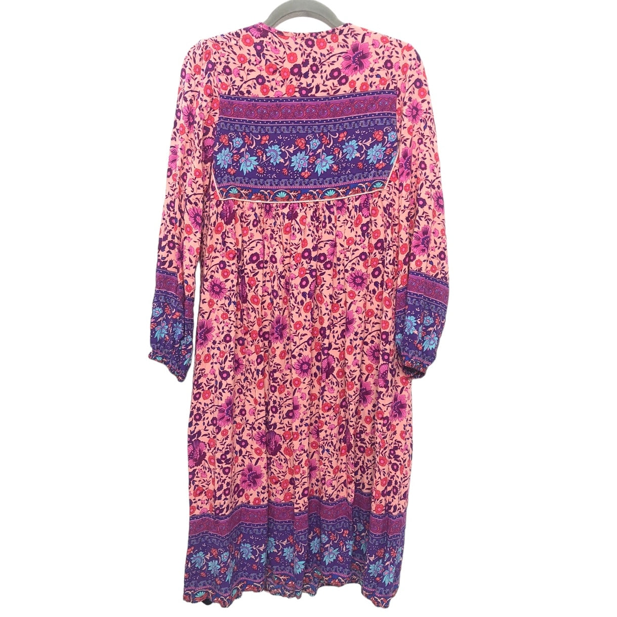 Multi-colored Dress Casual Midi Cmc, Size M