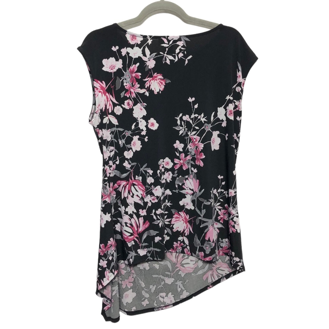 Top Short Sleeve By White House Black Market In Black & Purple, Size: L