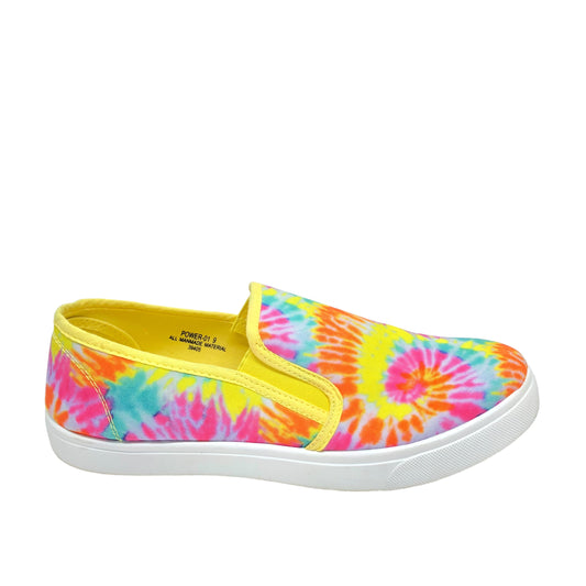 Tie Dye Print Shoes Flats Bamboo, Size 9