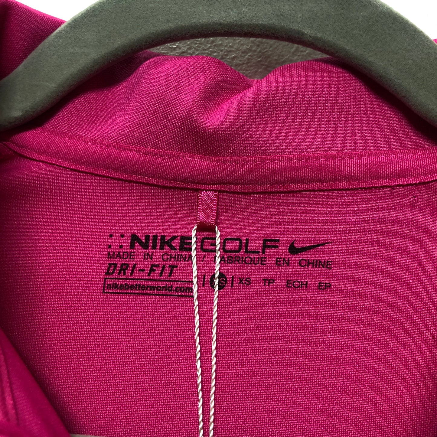 Athletic Tank Top By Nike In Pink & White, Size: Xs