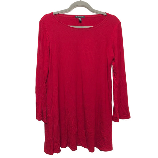 Top Long Sleeve Basic By Eileen Fisher In Red, Size: S