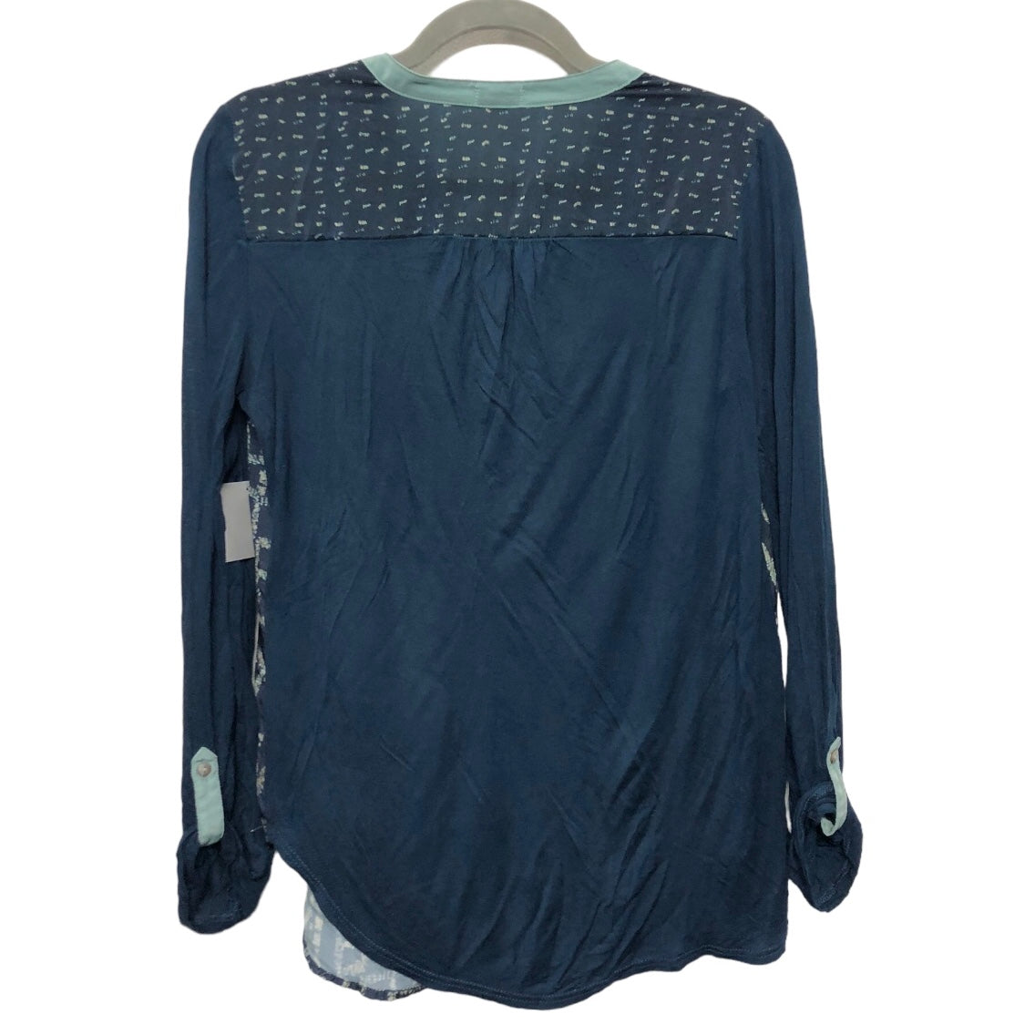 Top Long Sleeve By Tiny In Navy, Size: S