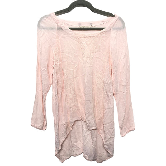 Tunic Long Sleeve By Soft Surroundings In Pink, Size: S