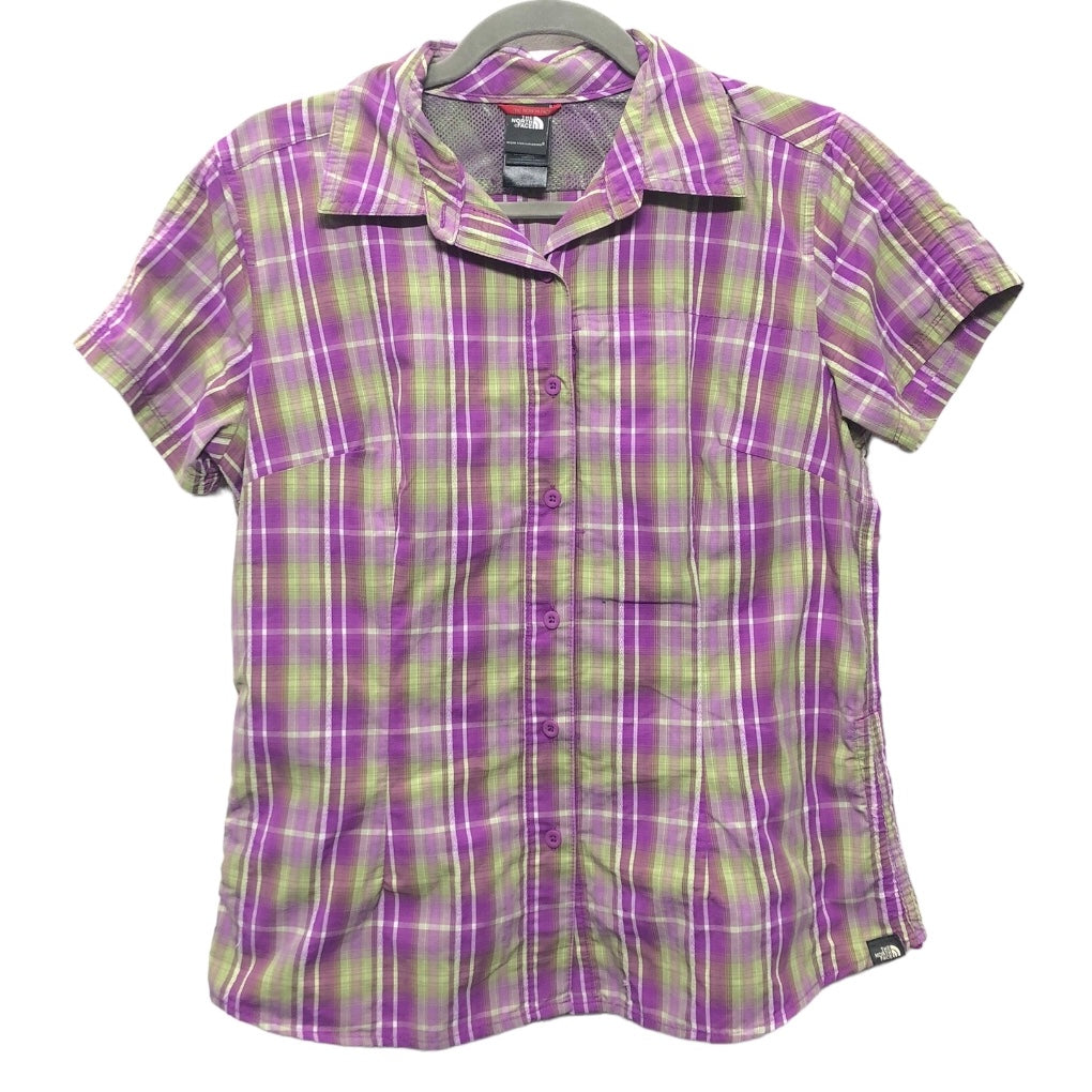 Top Short Sleeve By The North Face In Grey & Purple, Size: M