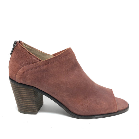 Boots Ankle Heels By Lucky Brand In Brown, Size: 9