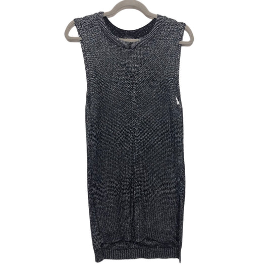 Top Sleeveless By Top Shop In Black & Silver, Size: 4