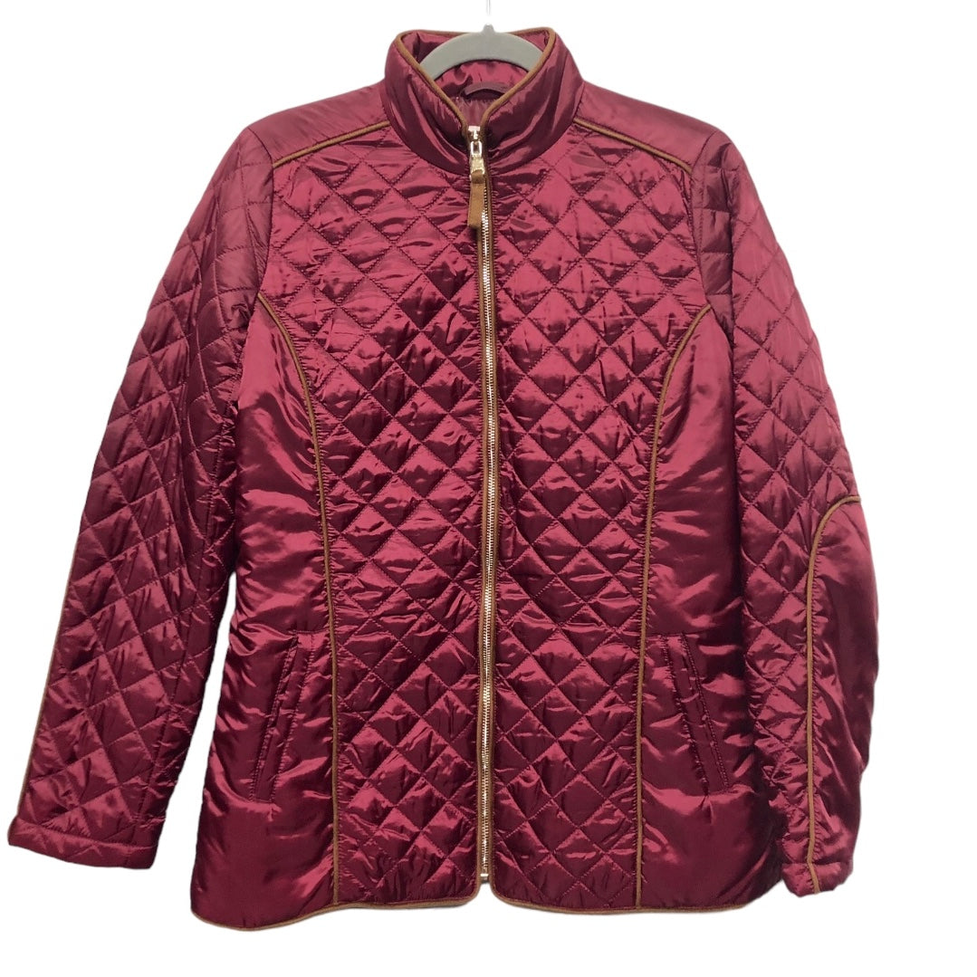 Jacket Puffer & Quilted By Rafaella In Red, Size: S