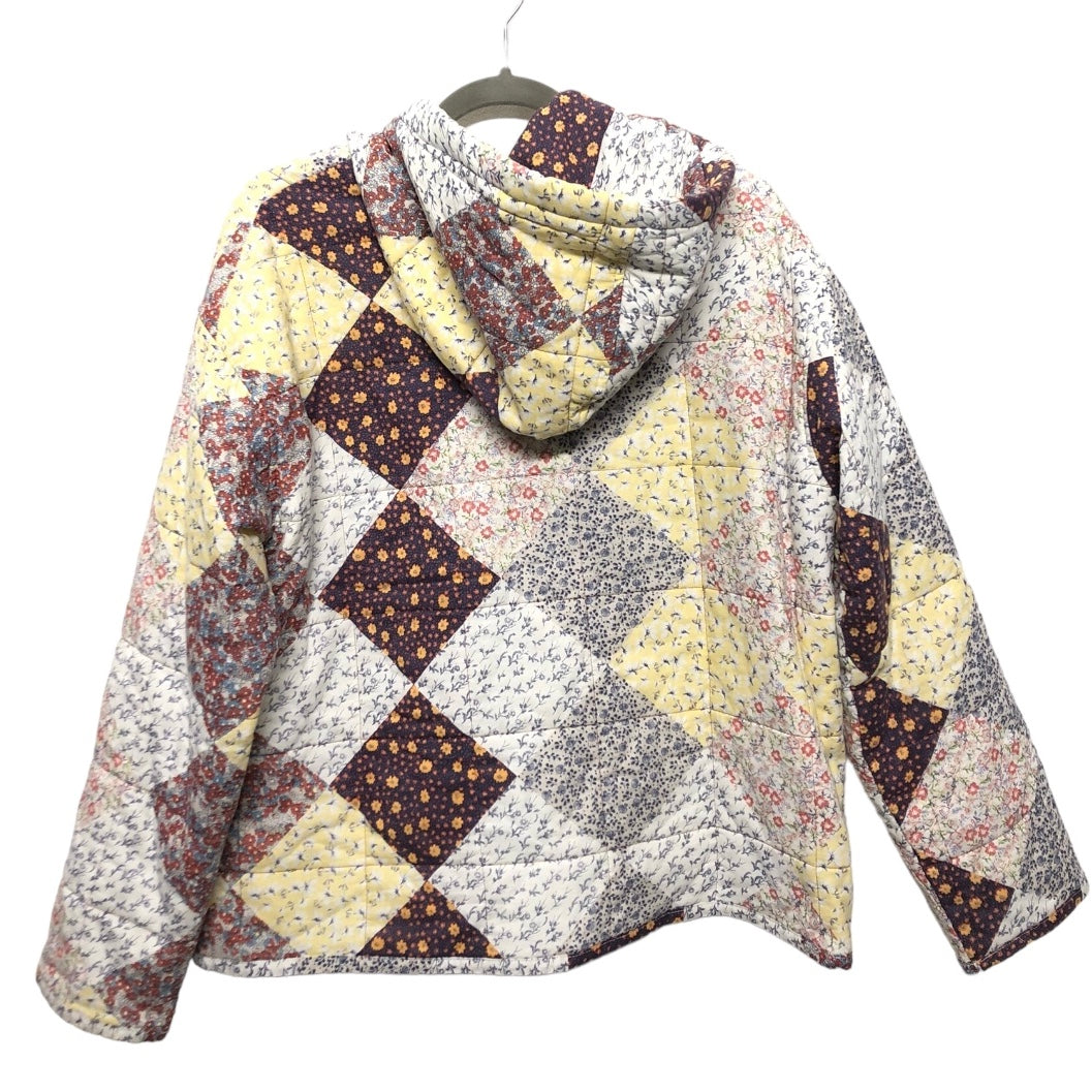 Jacket Puffer & Quilted By Wild Fable In Multi-colored, Size: L