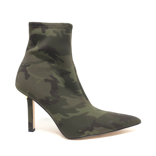 Boots Ankle Heels By Good American In Camouflage Print, Size: 11.5