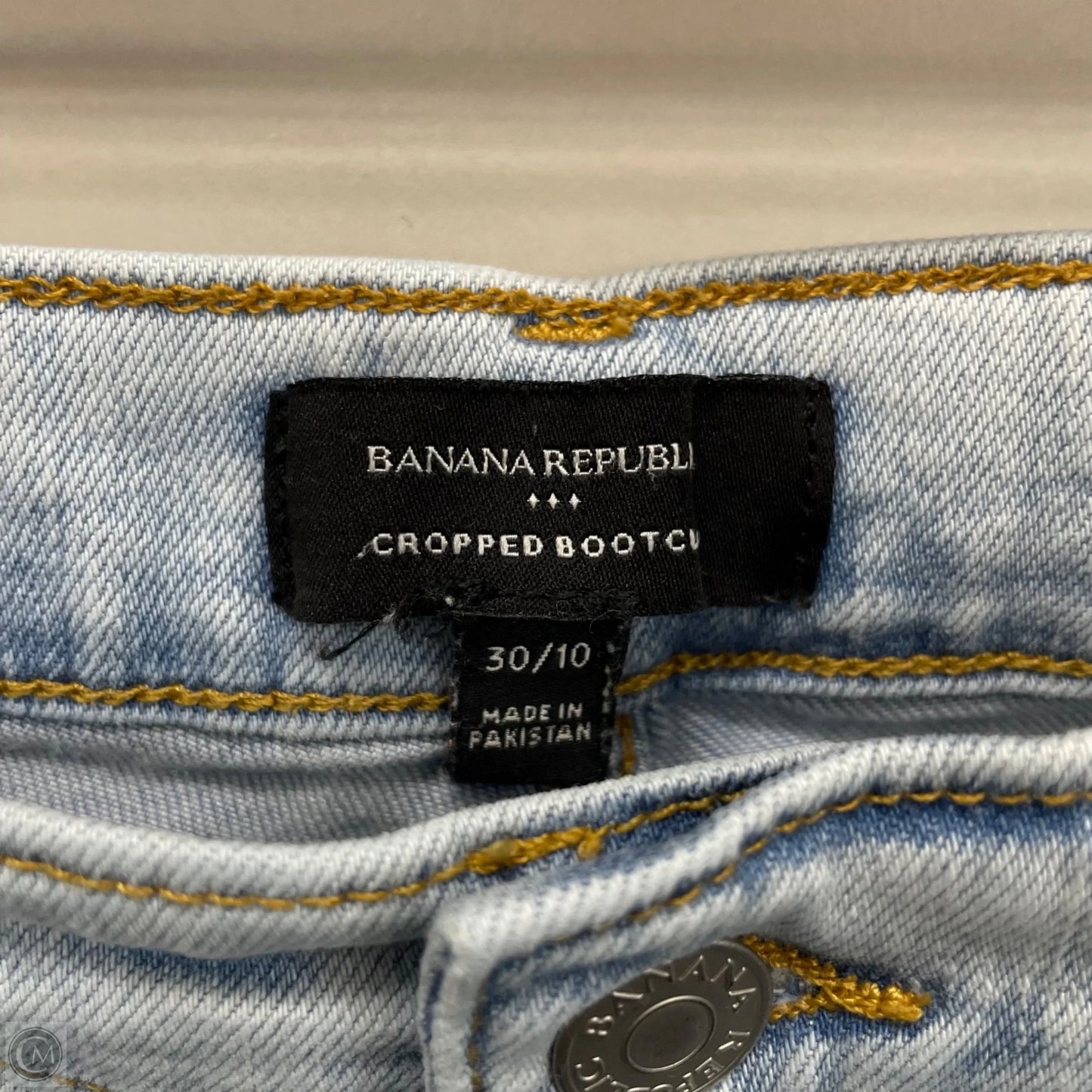 Jeans Boot Cut By Banana Republic In Blue Denim, Size: 10
