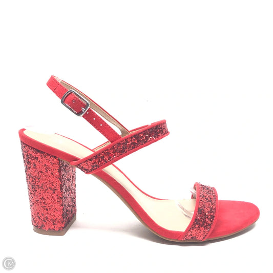 Shoes Heels Block By Bp In Red, Size: 9.5