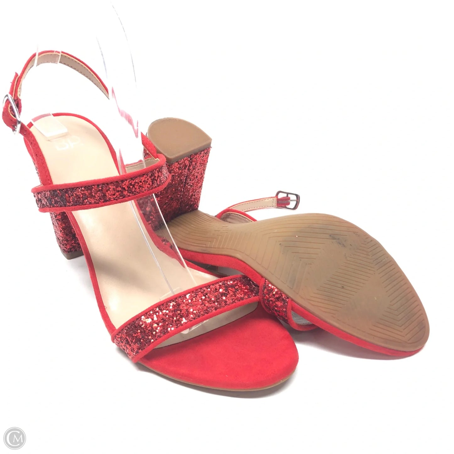 Shoes Heels Block By Bp In Red, Size: 9.5